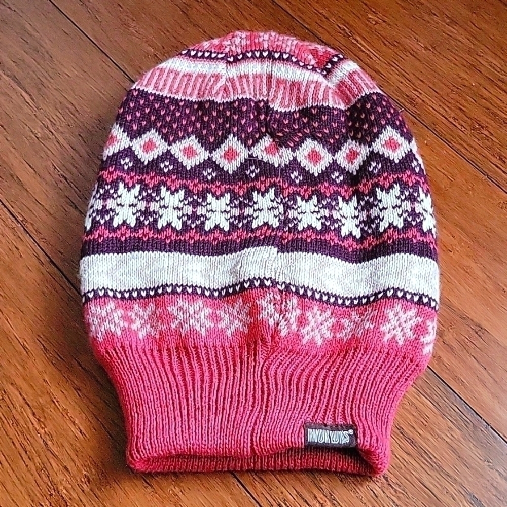 Mukluks Reversible Beanie Winter Snow Cable Knit Hat
